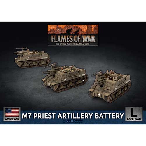 US M7 Priest Artillery Battery