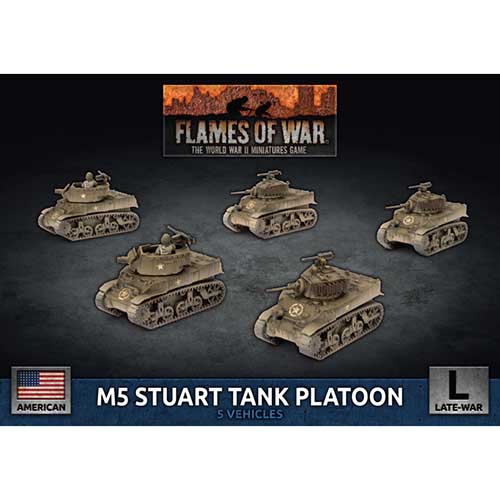 US M5 Stuart Light Tank Platoon